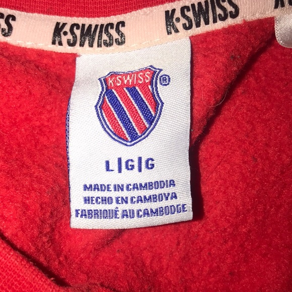 K SWISS SWEATSHIRT LG - Picture 3 of 4